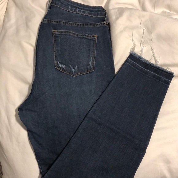 Just Black Denim - Just Black Released Hem Jeans